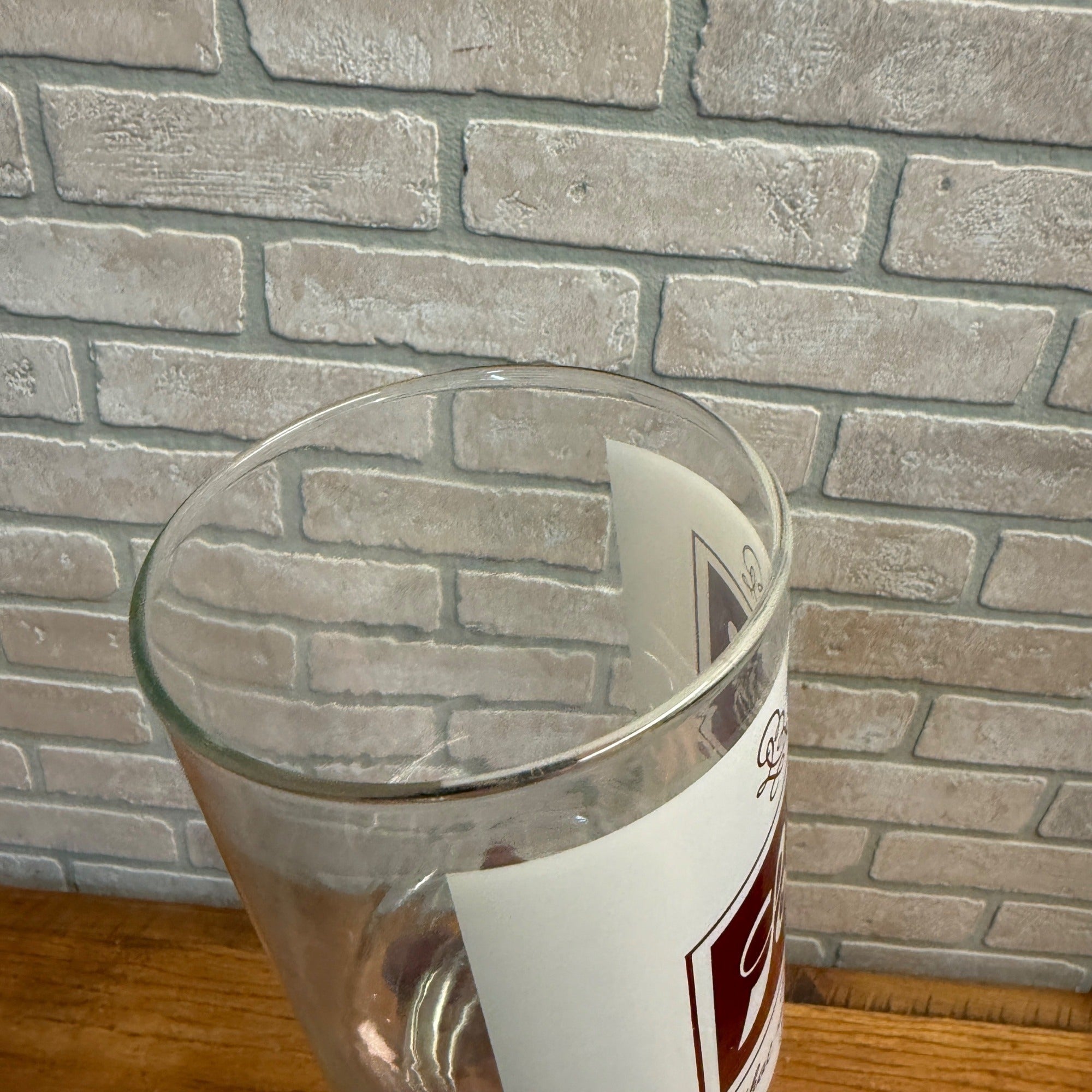 Vintage 32oz Schlitz Footed Beer Glass The Beer That Made Milwaukee Famous