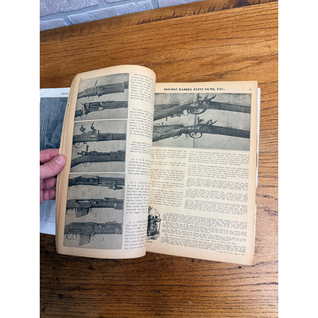 Bannerman Military Goods Catalog - 1933 ~~ Pistols, Muskets, Weapons, Uniforms