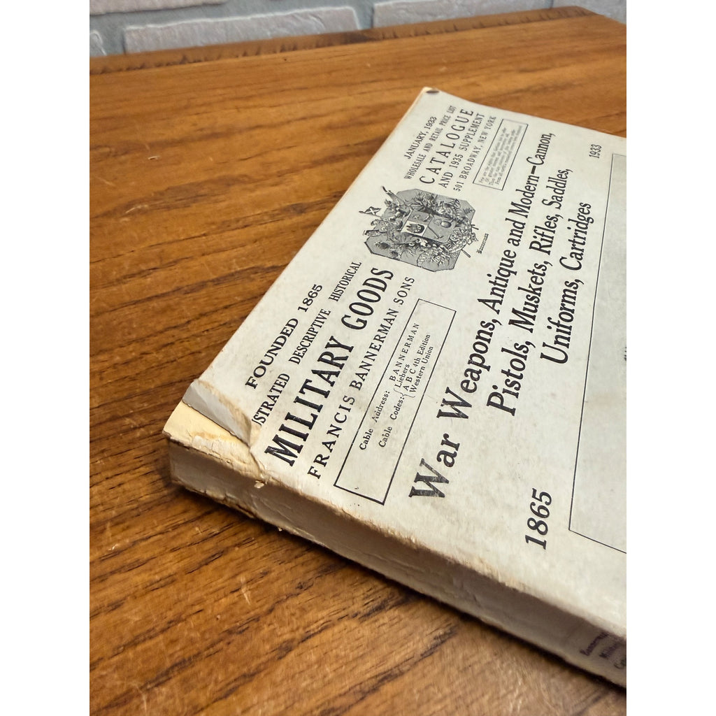 Bannerman Military Goods Catalog - 1933 ~~ Pistols, Muskets, Weapons, Uniforms