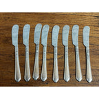 Lot (8) Knives "June Nursery" 1932 Tudor Plate Oneida Community Silverplate 6.5"