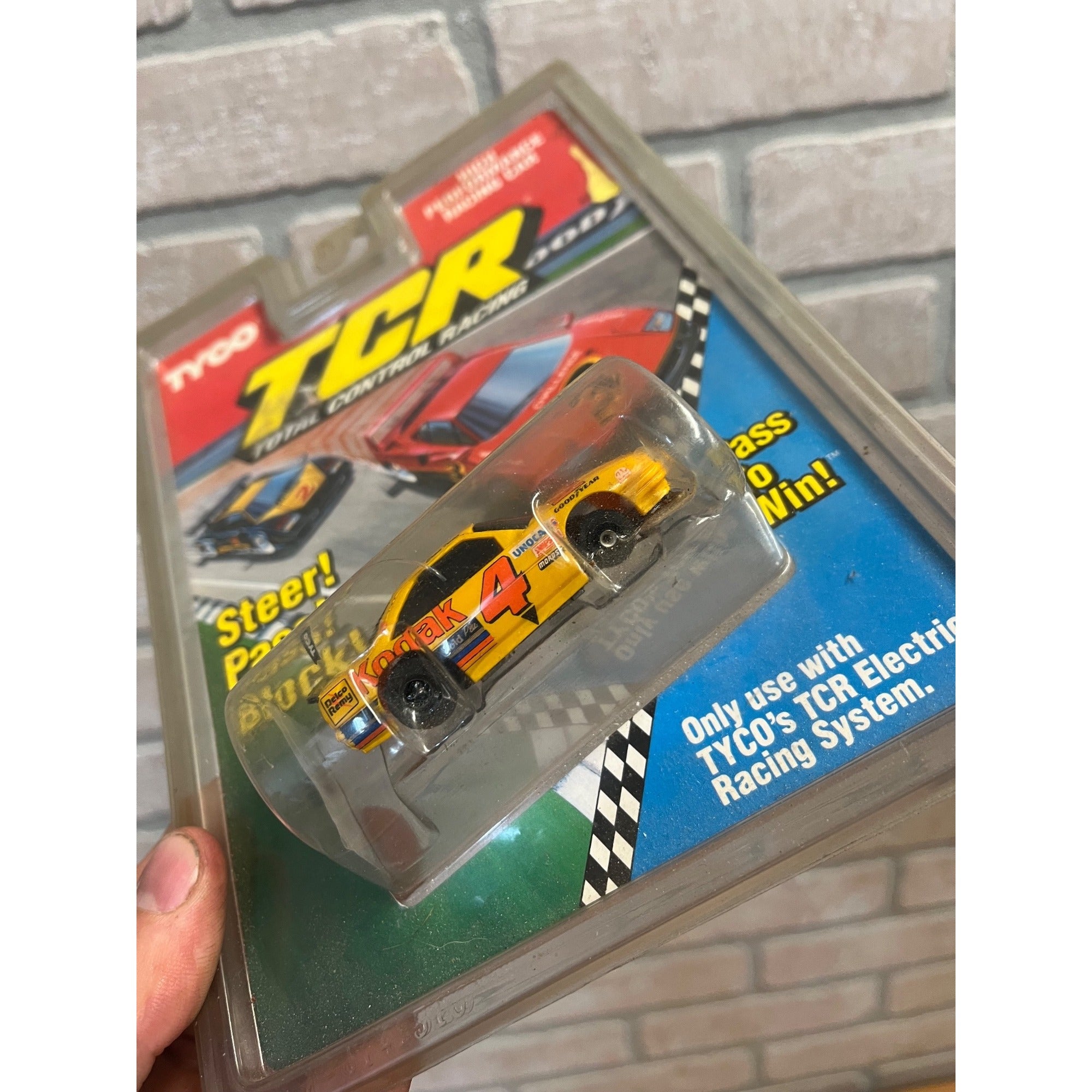Tyco 6475 TCR Kodak Film 4 Stock Car HO Scale Slotless CAR NEW
