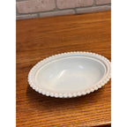 Vintage Indiana Glass White Milk Glass Hen on Nest Candy/Trinket Dish 1950s