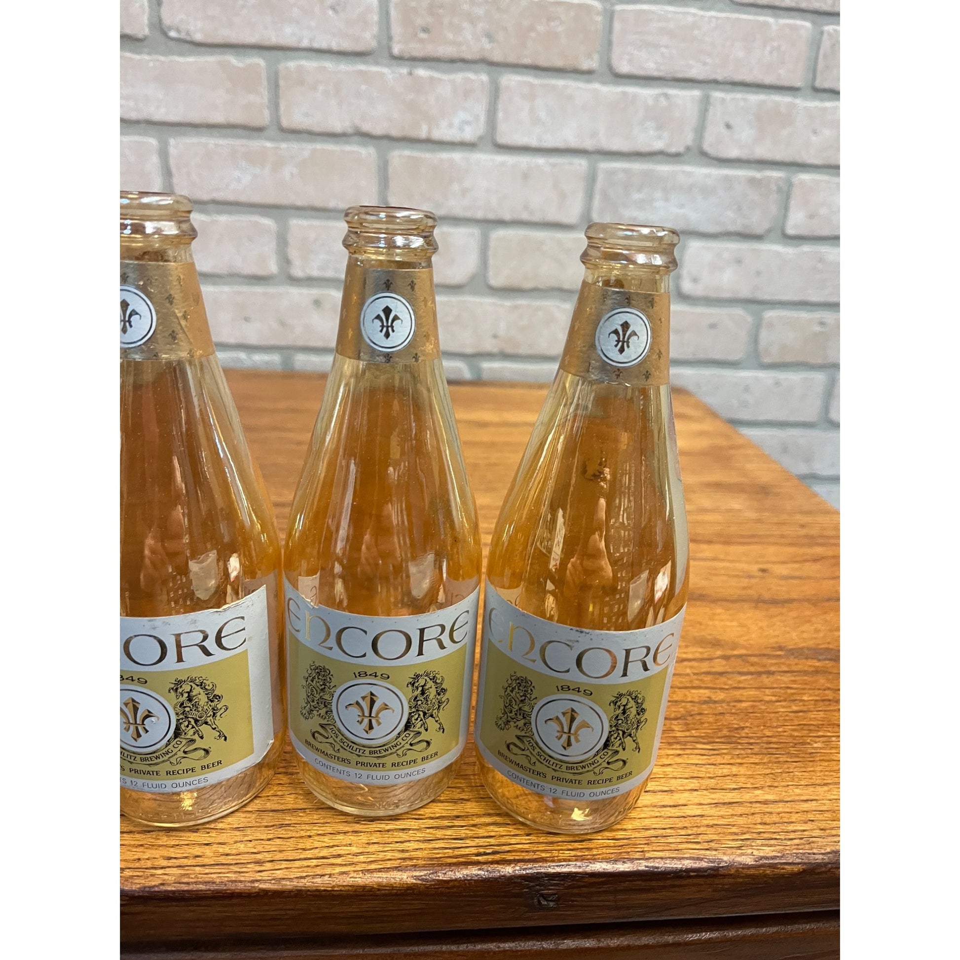 Vintage 1960s Schlitz Encore Beer 6-Pack Cardboard Carrier & Bottles Milwaukee