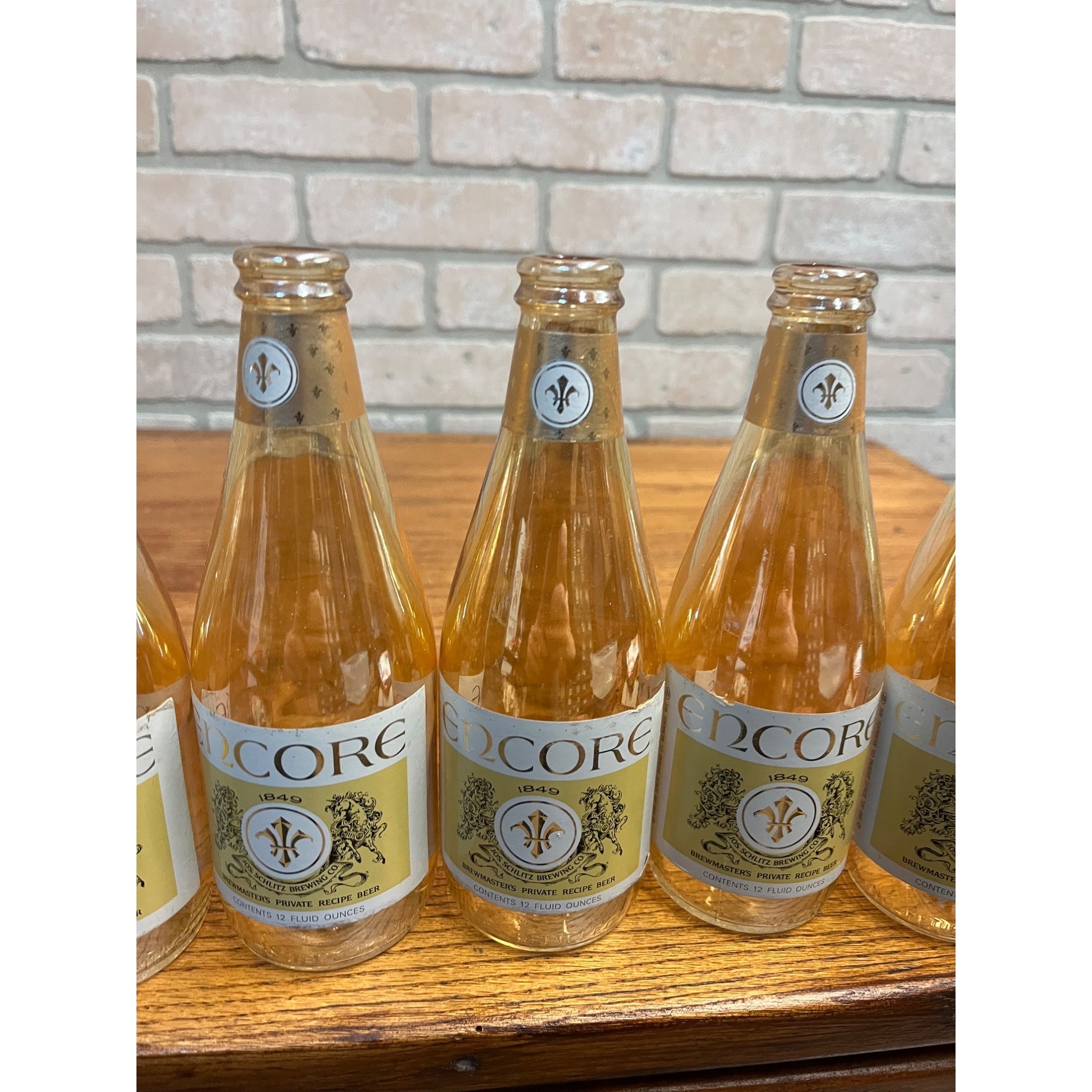 Vintage 1960s Schlitz Encore Beer 6-Pack Cardboard Carrier & Bottles Milwaukee