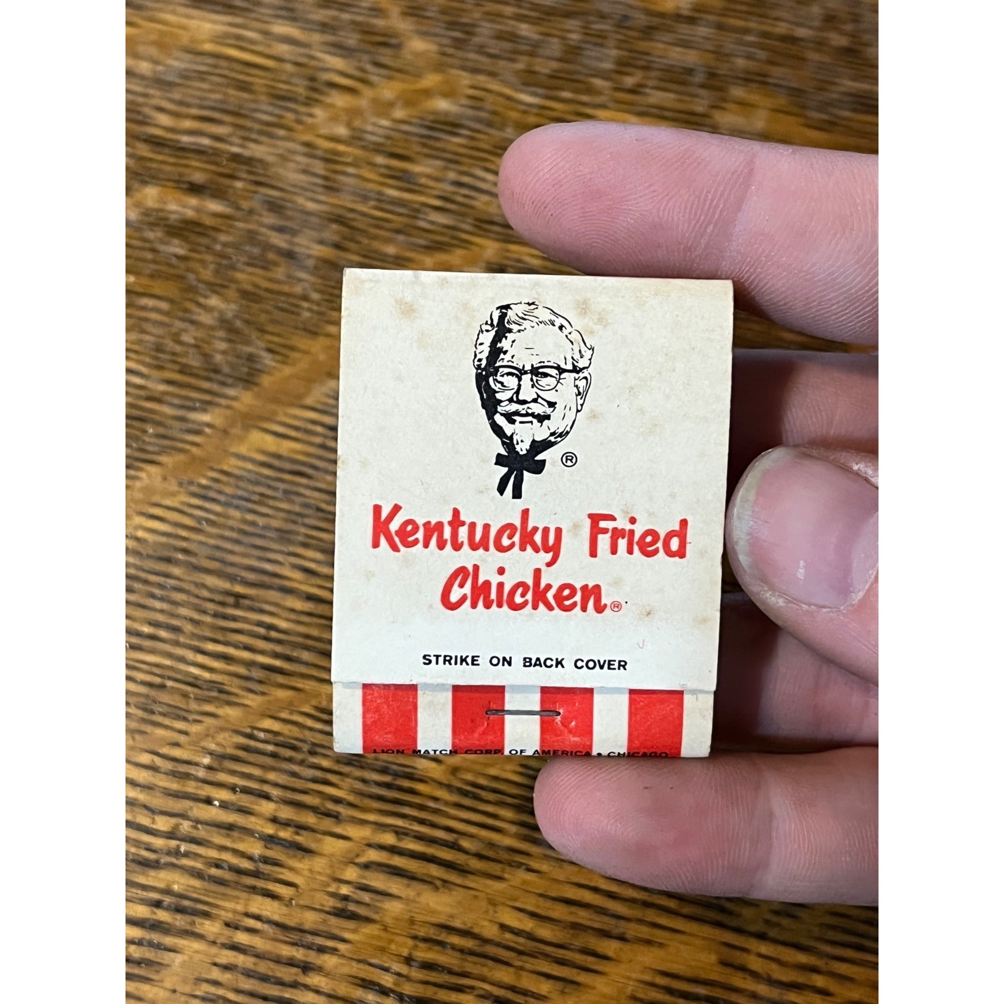 Vintage FULL Matchbook Advertising - Kentucky Fried Chicken