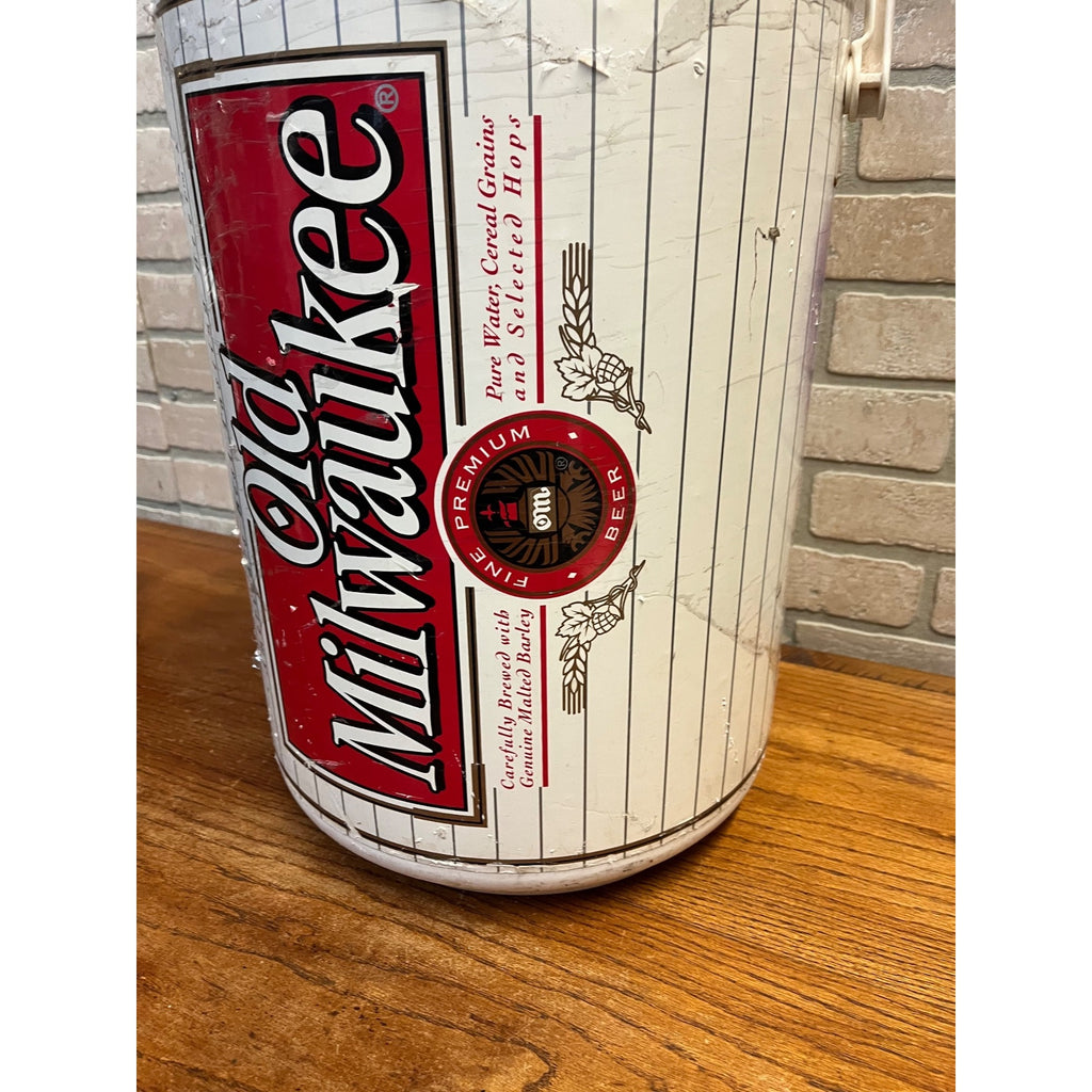 Vintage Old Milwaukee Beer Can Cooler Beach Large Cooler 1980s