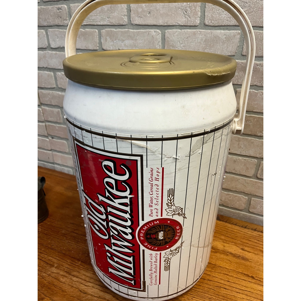 Vintage Old Milwaukee Beer Can Cooler Beach Large Cooler 1980s