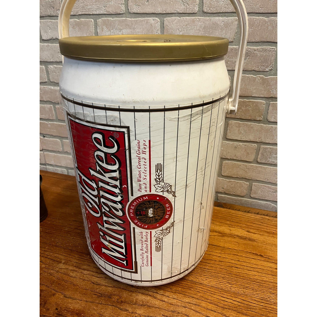Vintage Old Milwaukee Beer Can Cooler Beach Large Cooler 1980s