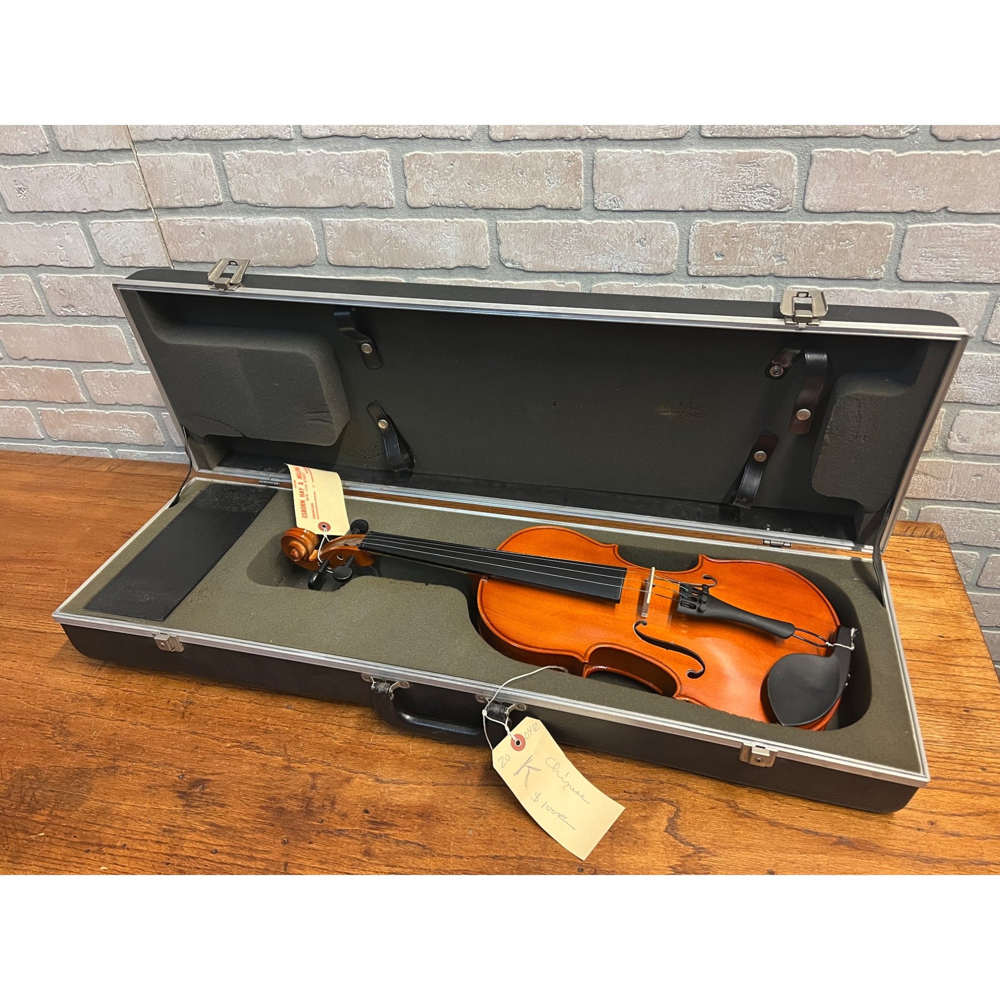 Vintage Chinese Violin Instrument + Hard Case