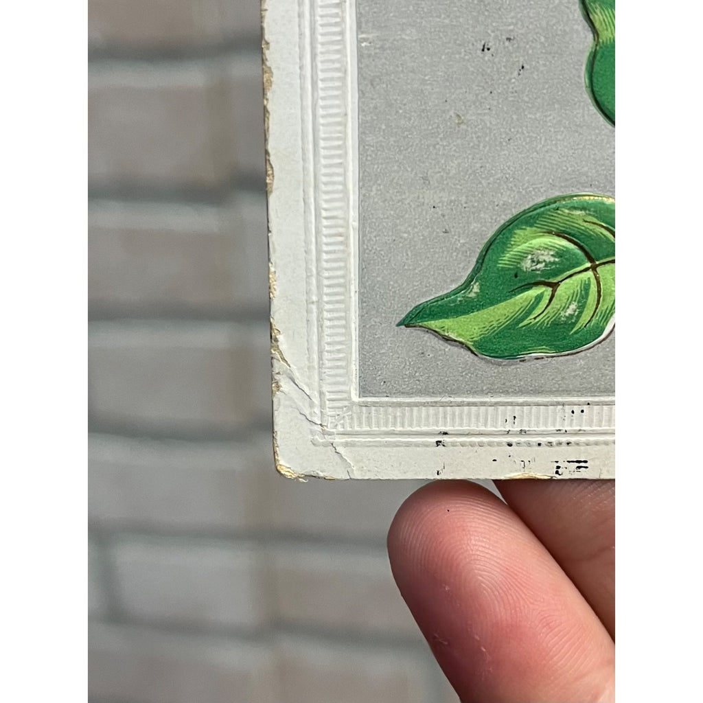 Vintage 1910 Happy New Year Postcard w/ Christmas Seal Tied US American Red Cross