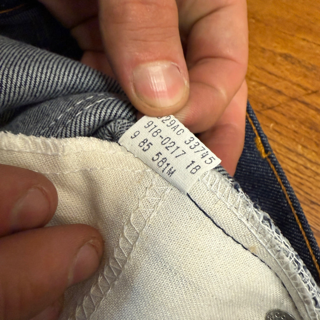 Levi's Orange Tab Men's Dark Denim Jeans 34x32 Vintage 80s Retro NWOT SF207