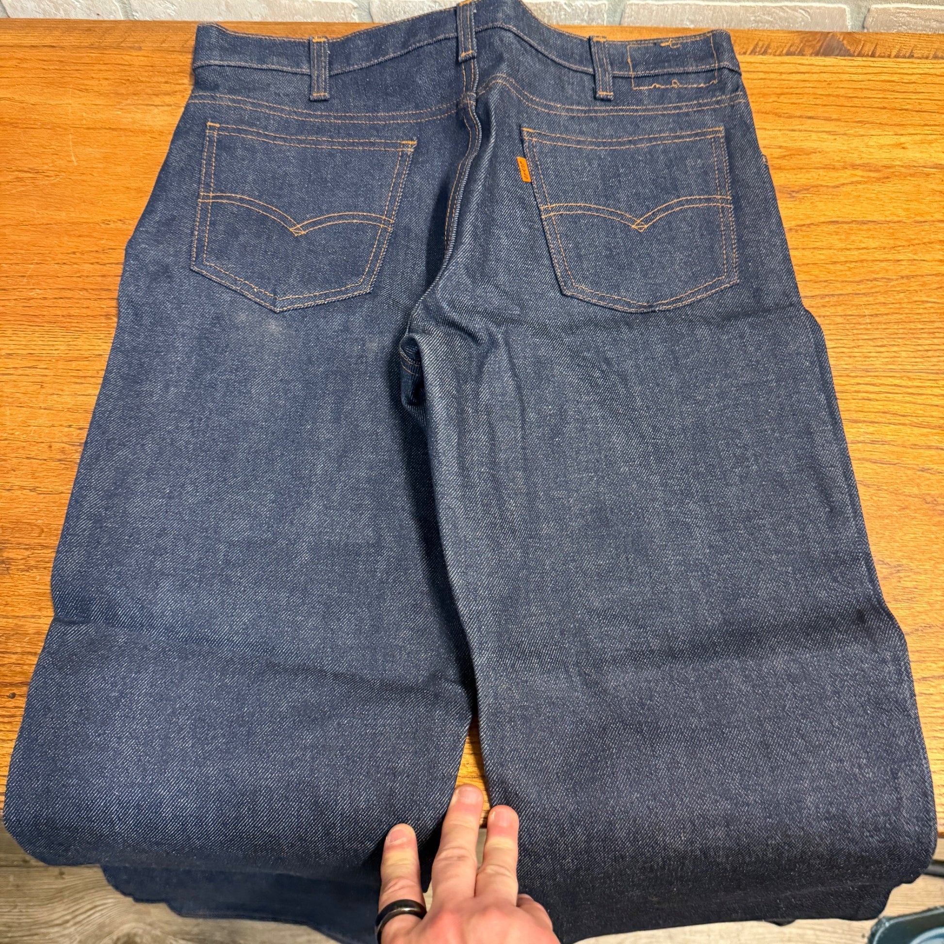 Levi's Orange Tab Men's Dark Denim Jeans 34x32 Vintage 80s Retro NWOT SF207