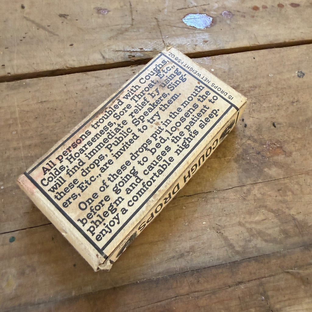 Antique Smith Brothers S.B. Cough Drops Box Poughkeepsie NY Advertising Drug