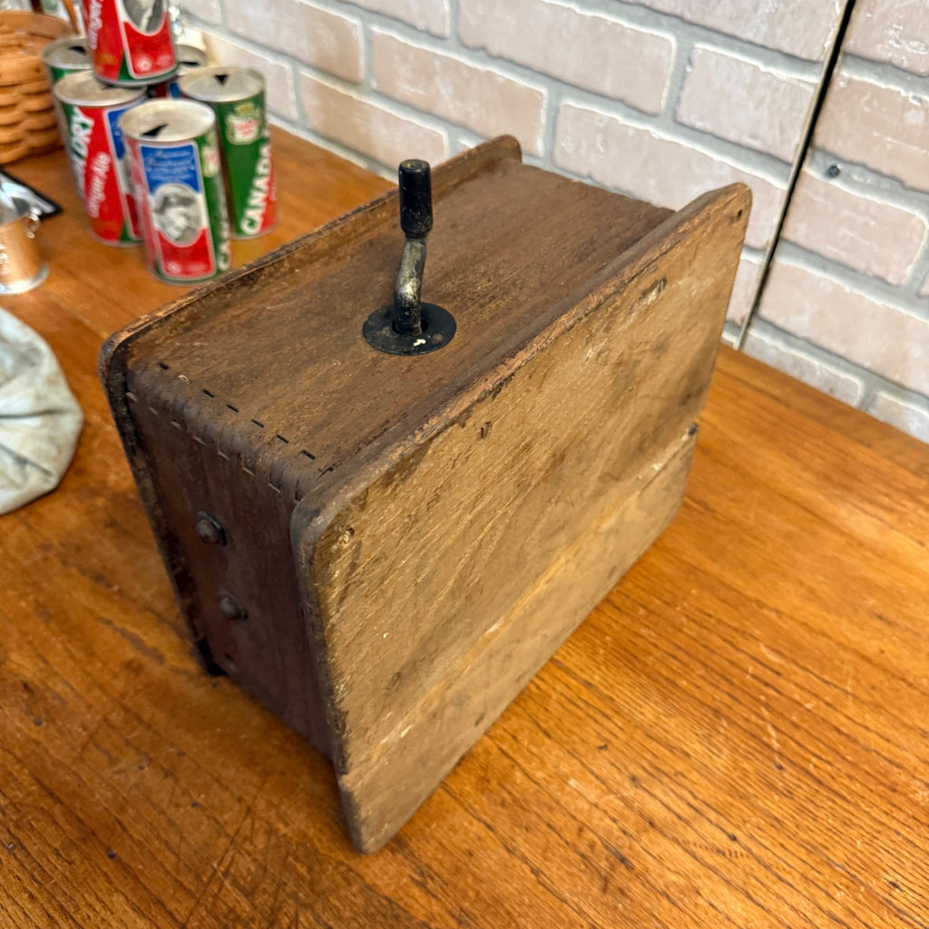 Antique Oak Ringer Box Telephone 1910s Oak Wall Handset