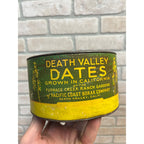 RARE Vintage 1930s Furnace Creek Death Valley Dates Fruit Tin Can Inyo CA