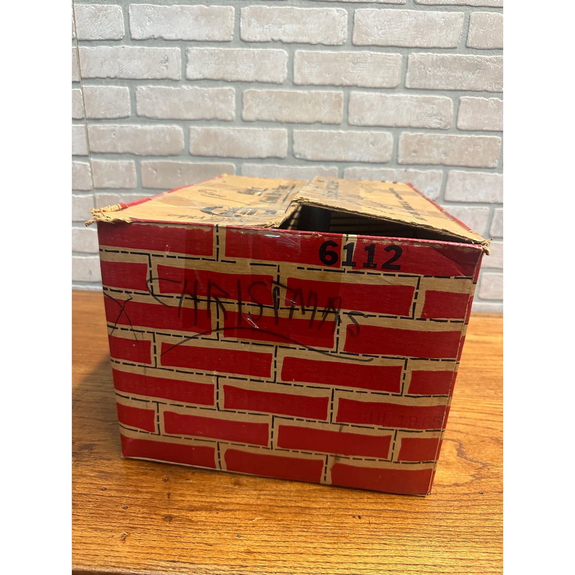 Vintage 1960s Kraft Jet-Puffed Marshmallows Christmas Empty Cardboard Box
