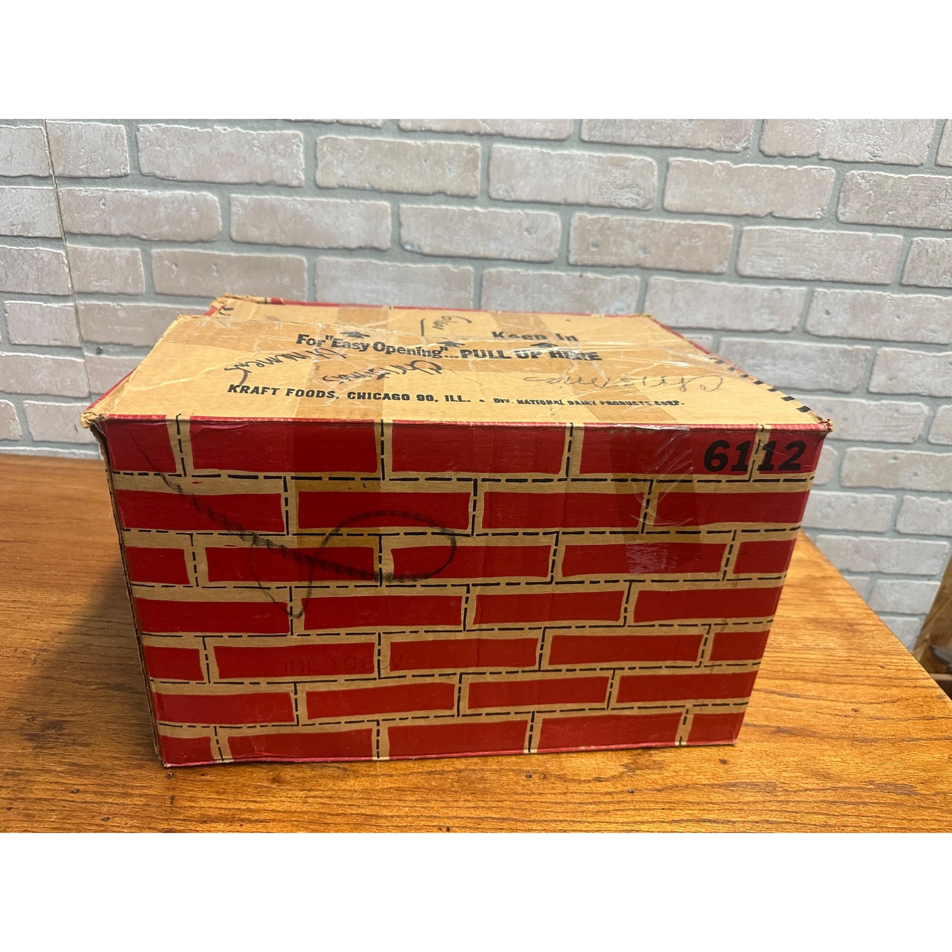 Vintage 1960s Kraft Jet-Puffed Marshmallows Christmas Empty Cardboard Box