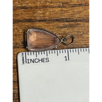 Vintage Rose Quartz Pendant Silver Tone Faceted Freeform Gemstone Charm