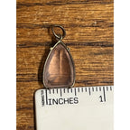 Vintage Rose Quartz Pendant Silver Tone Faceted Freeform Gemstone Charm