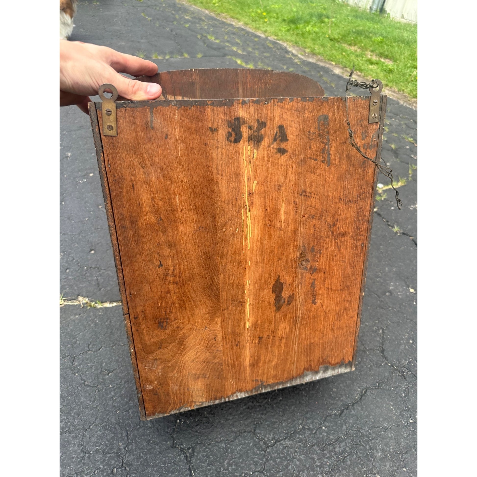 Antique 1800s Arts & Crafts Mission Oak Medicine Cabinet Mirror