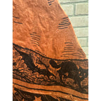 SCARCE Vintage 1930s Halloween Diecut Beistle Walking Witch Crepe Paper Antique