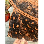 SCARCE Vintage 1930s Halloween Diecut Beistle Walking Witch Crepe Paper Antique