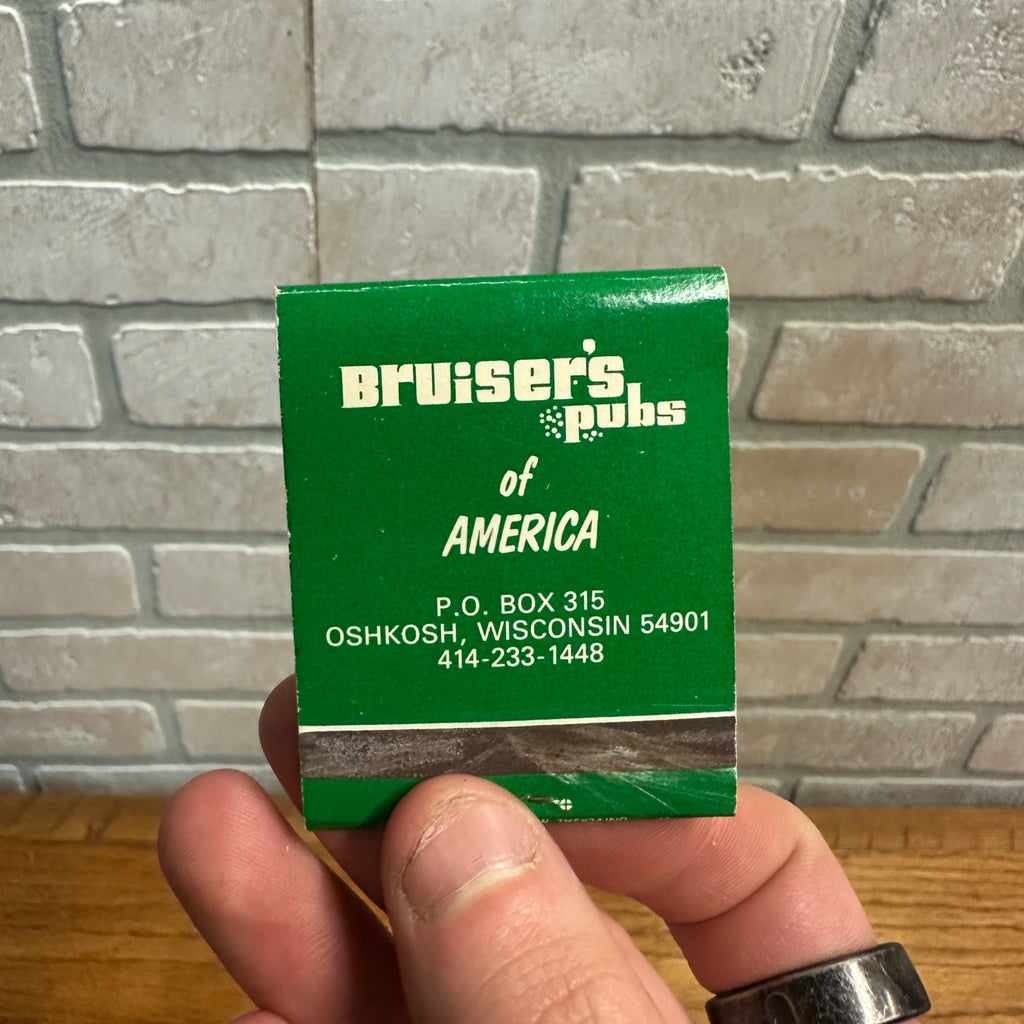 The Bruiser's Pub Tavern Oshkosh Wisconsin Matchbook