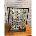 Antique Wood and Glass Mercantile Arrow Collar Store Display / Vintage Clothing / Haberdashery