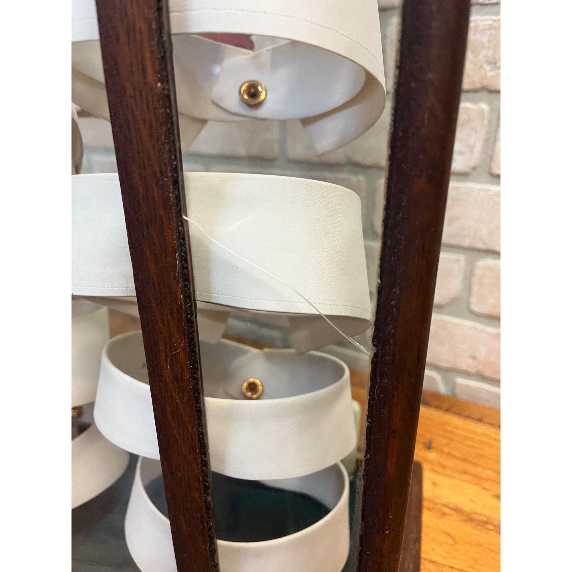 Antique Wood and Glass Mercantile Arrow Collar Store Display / Vintage Clothing / Haberdashery