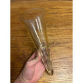 Vintage Cemetery Graveyard Glass Flower Vase Holder Funeral / Hearse Espergne