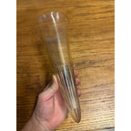 Vintage Cemetery Graveyard Glass Flower Vase Holder Funeral / Hearse Espergne