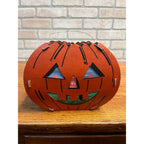 Vintage Halloween Jack o' Lantern JOL Double-Sided Cardboard - Dolly Toy Co. 8"