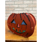 Vintage Halloween Jack o' Lantern JOL Double-Sided Cardboard - Dolly Toy Co. 8"