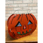Vintage Halloween Jack o' Lantern JOL Double-Sided Cardboard - Dolly Toy Co. 8"