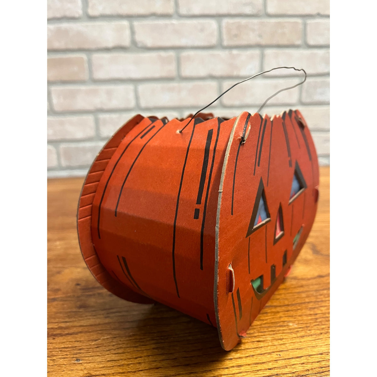 Vintage Halloween Jack o' Lantern JOL Double-Sided Cardboard - Dolly Toy Co. 8"