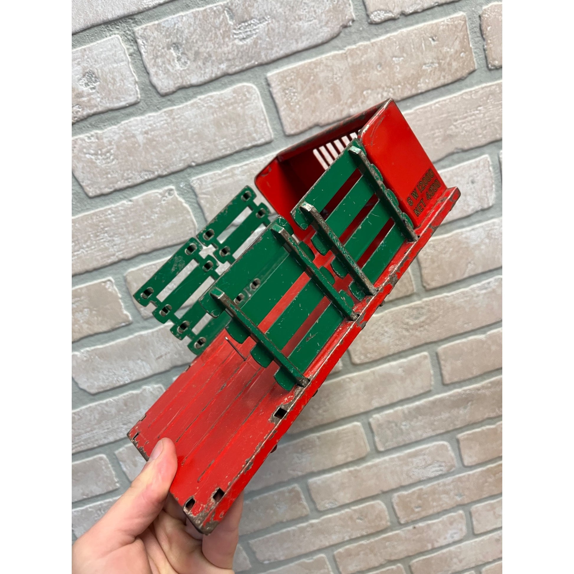 Vintage 1955 Tonka Lumber Truck Flatbed Hauler w/Interchangeable Steak Bed Toy