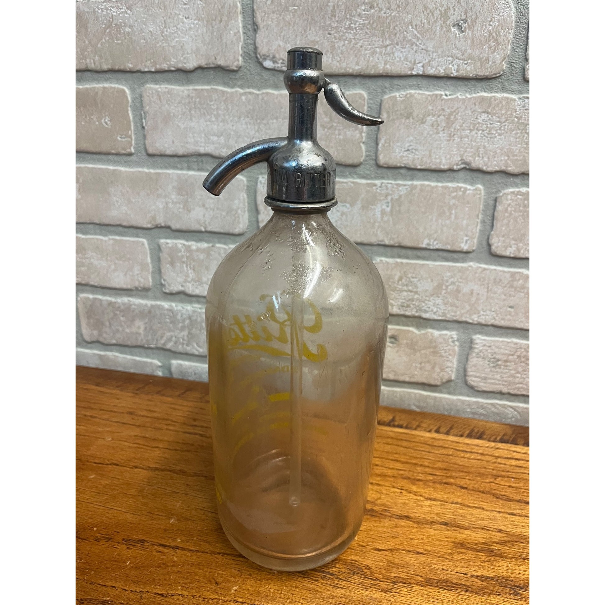 Vintage Ritter's Victoria Springs Cedarburg Wisconsin Seltzer Bottle Wis WI