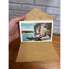 Vintage The Dells Of The Wisconsin River Souvenir Postcard Views Folder Fold-Out