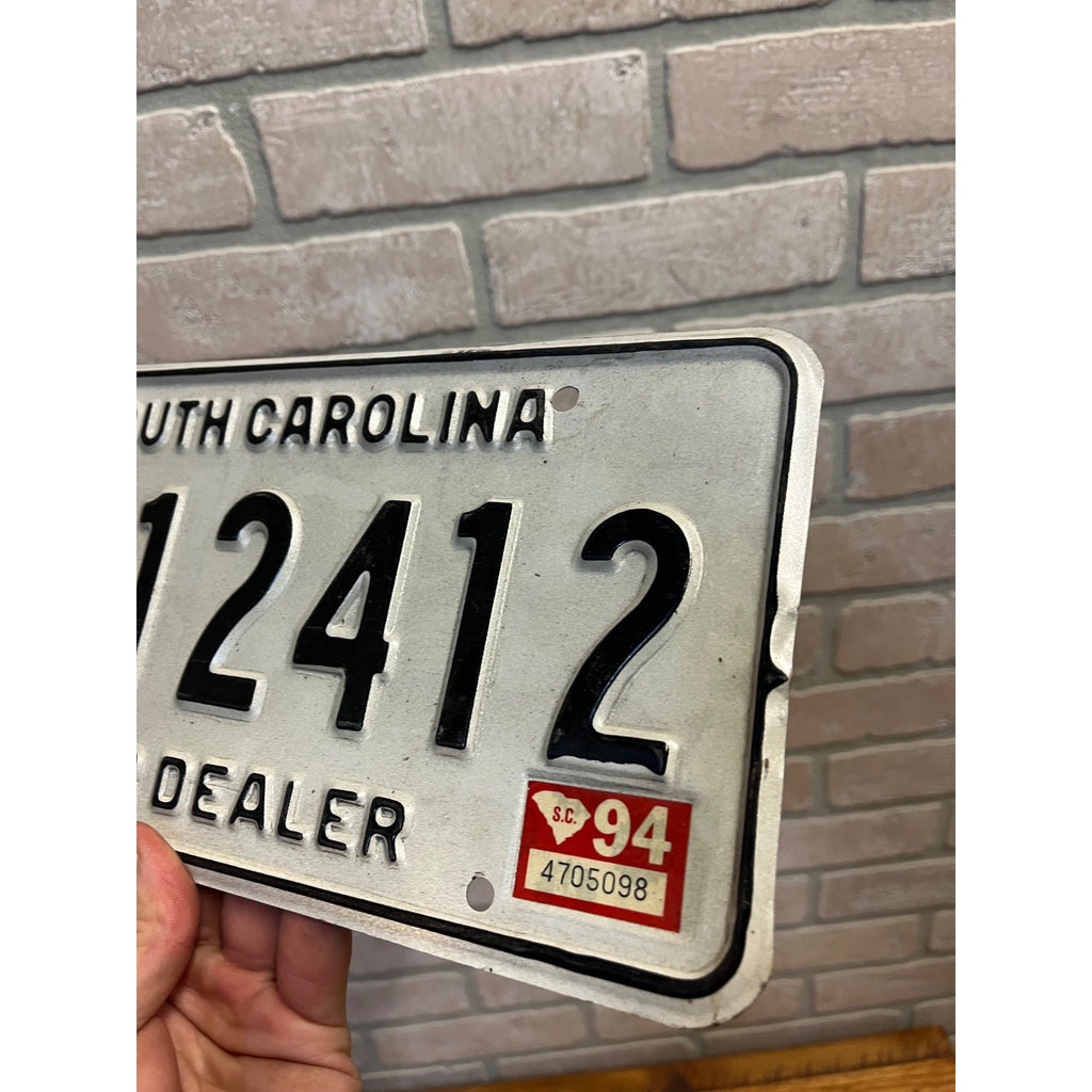 1994 South Carolina SC License Plate Tag Dealer Plate MR12412
