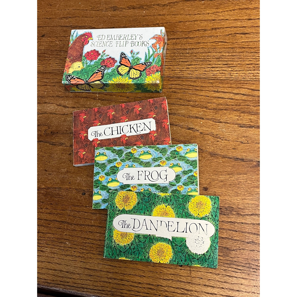 Ed Emberley's 3 Science Flip Books/6 Nature Adventures 1982 Pbs in Sc 1 St Ed