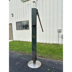 Early Antique Wooden Water Pump Green Primitive Original