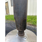 Early Antique Wooden Water Pump Green Primitive Original