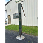 Early Antique Wooden Water Pump Green Primitive Original