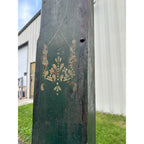 Early Antique Wooden Water Pump Green Primitive Original