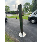 Early Antique Wooden Water Pump Green Primitive Original