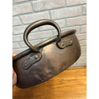 Antique Primitive Copper Pan Rondeau Braising Double Handled Farmhouse Kitchen Decor Daubière French Country
