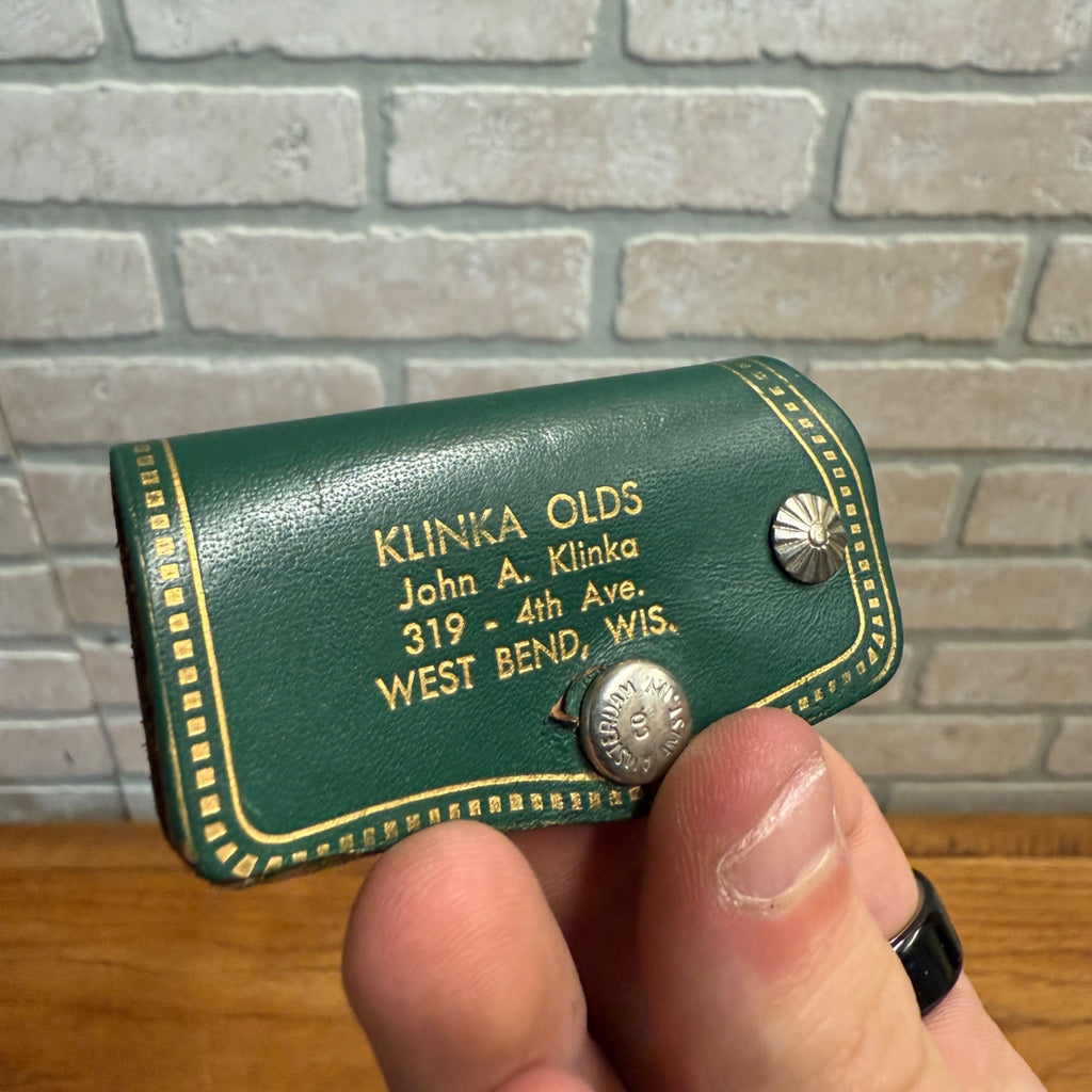 Vintage Klinka Olds Oldsmobile West Bend Wisconsin Advertising Key Fob