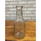 Vintage Martiny Dairy Glass Milk Bottle Wisconsin Dells Embossed One Quart