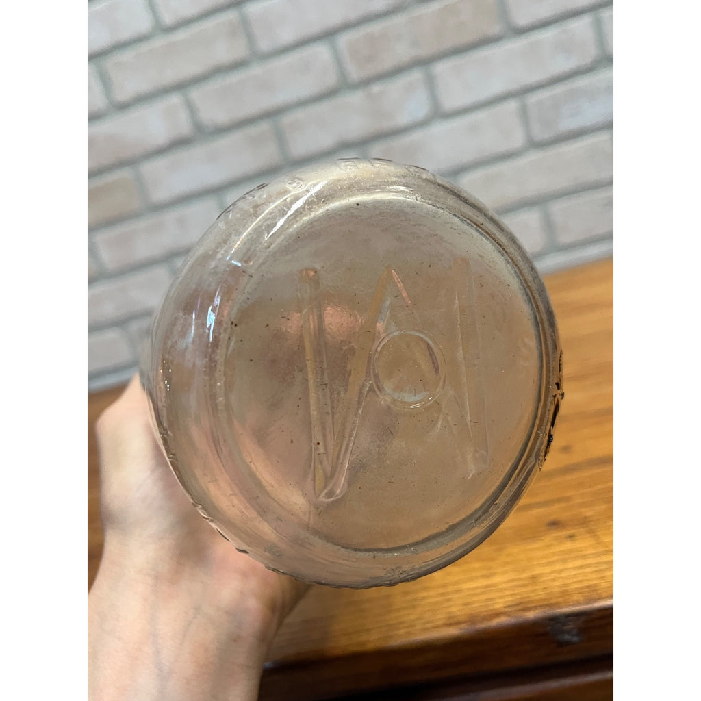 Vintage Martiny Dairy Glass Milk Bottle Wisconsin Dells Embossed One Quart