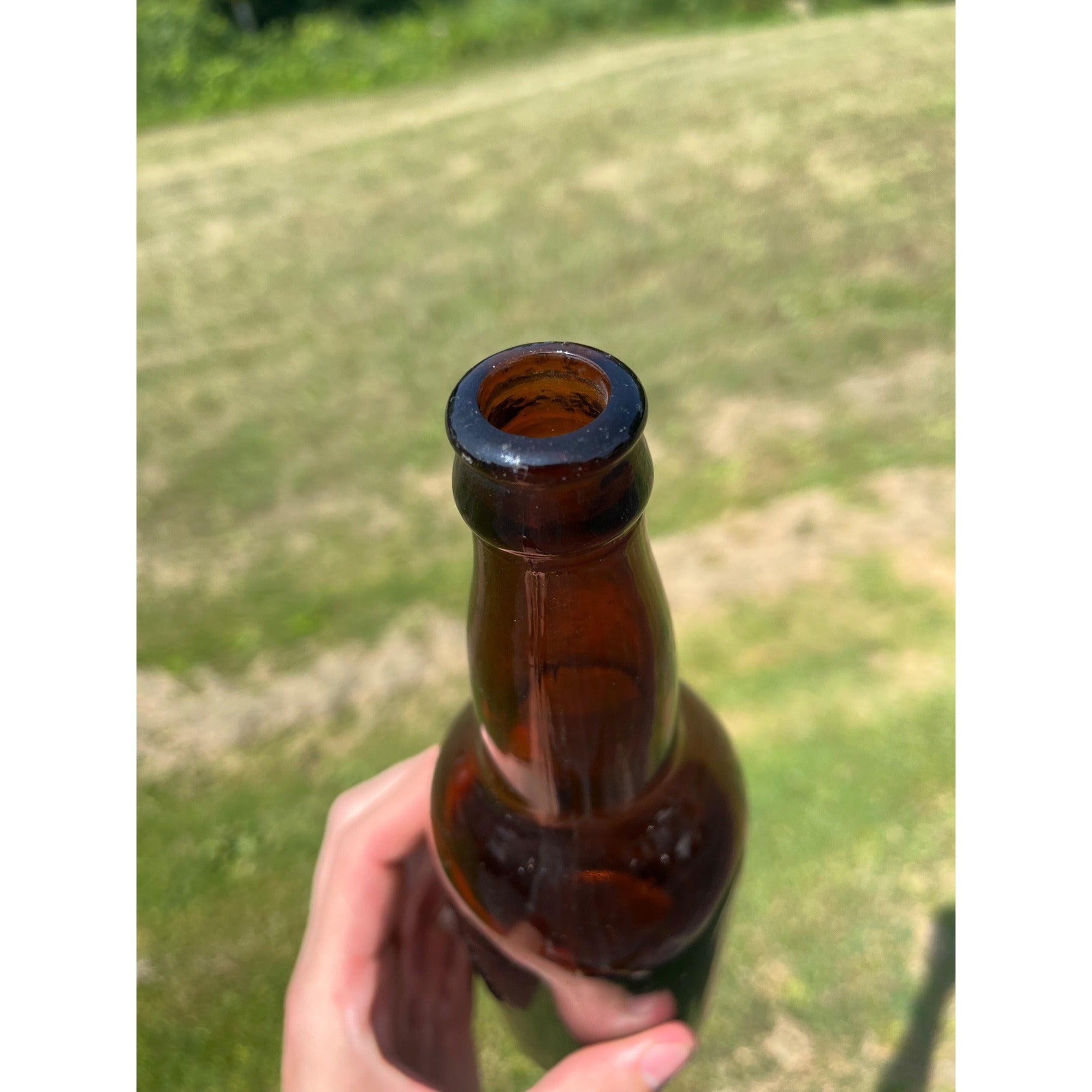 SCARCE Pre-Prohibition Mt. Calvary Brewing Company Wis Amber Brown Beer Bottle